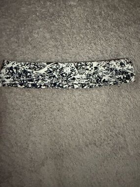 Marbled Black and White Wide Headband